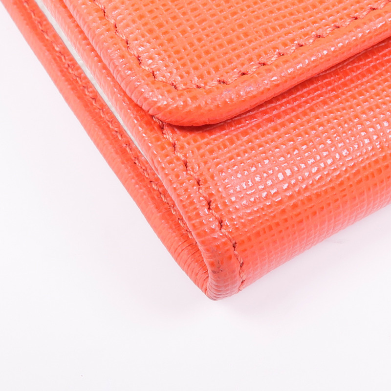 FENDI 皮革Long Wallet銀扣長錢包-12