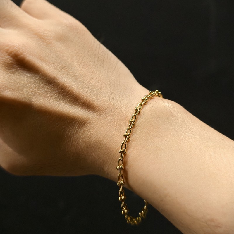 Tiffany & Co. hardwear 18K黃 手鍊-4