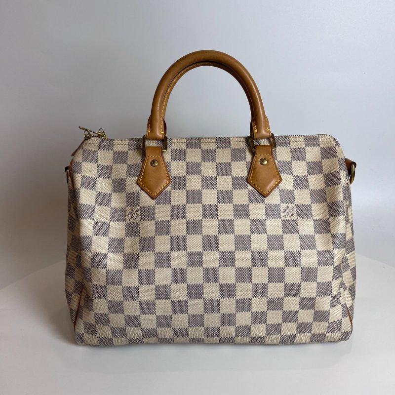 LV N41370 白棋盤SPEEDY30背帶款-0