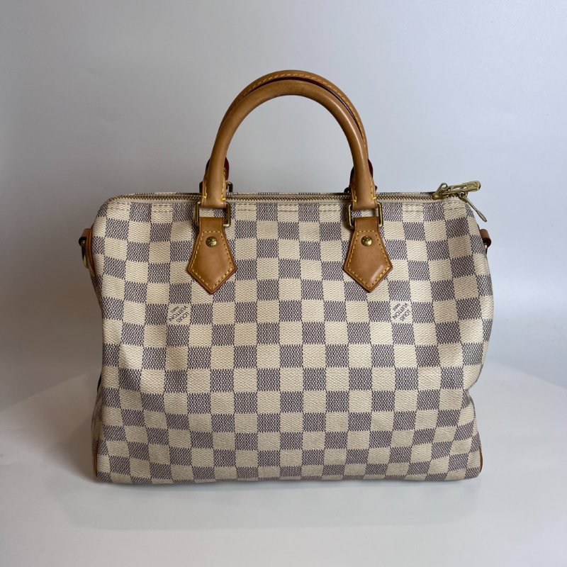 LV N41370 白棋盤SPEEDY30背帶款-1