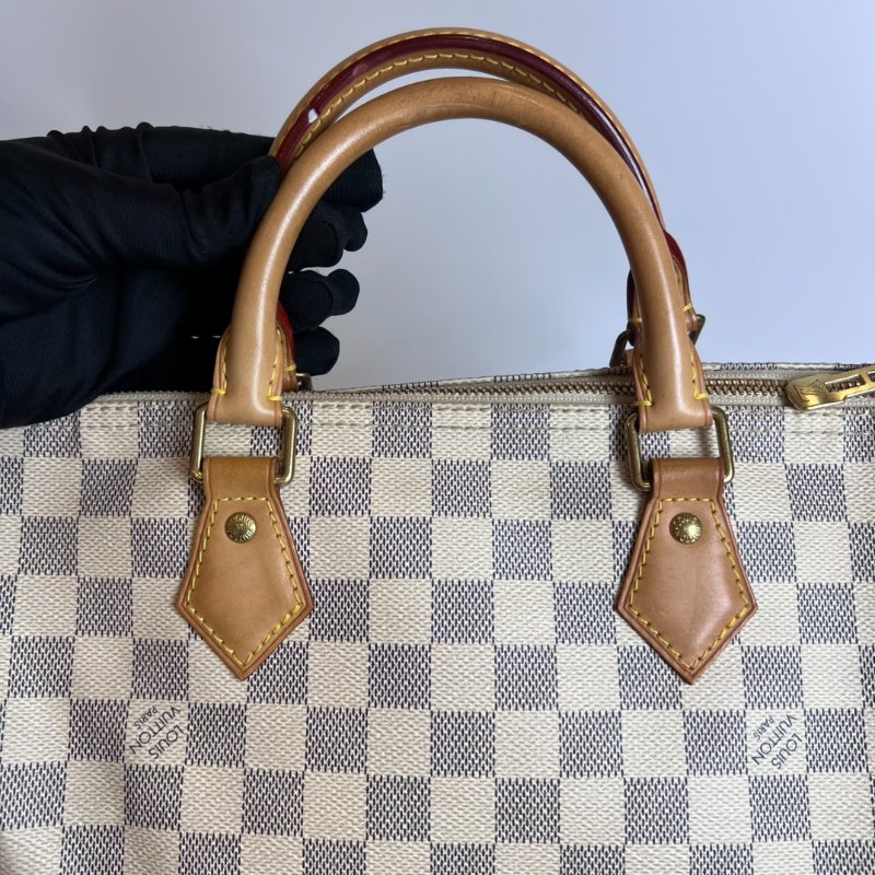LV N41370 白棋盤SPEEDY30背帶款-6