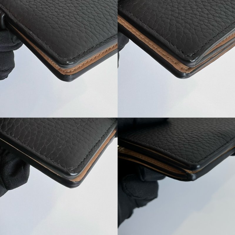 LV M81561/晶片款 黑直式Capucines短夾-9