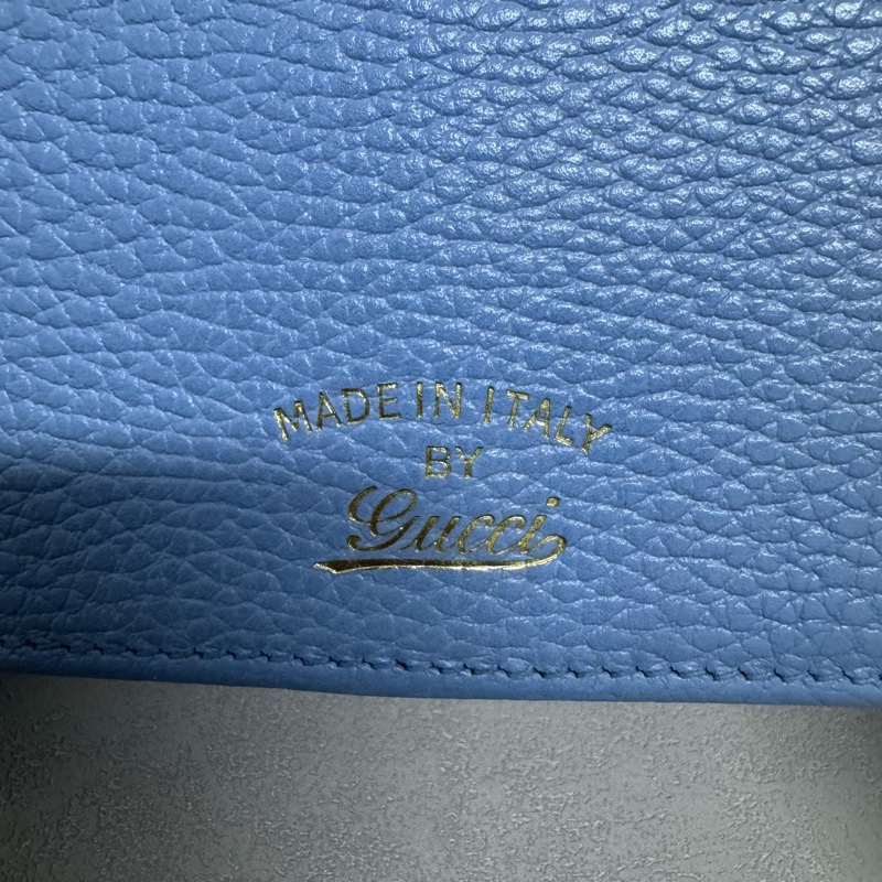 Gucci / 古馳 長銀包 藍色WOC 斜挎包-2