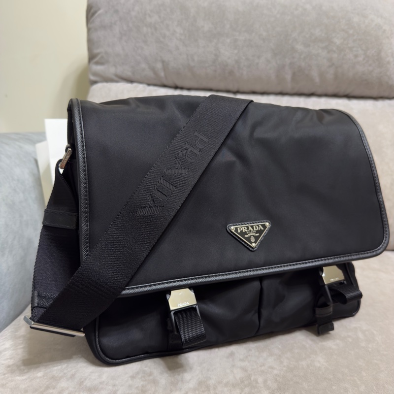 Prada郵差包 Re-Nylon 及 Saffiano 皮革肩背袋-4