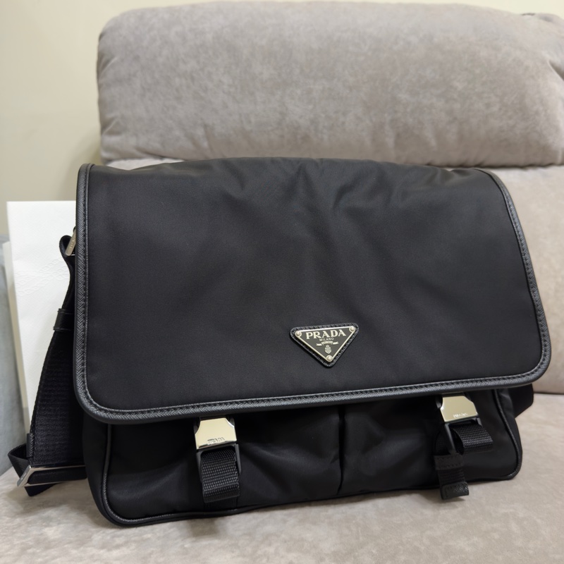 Prada郵差包 Re-Nylon 及 Saffiano 皮革肩背袋-6
