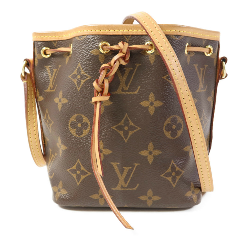 LOUIS VUITTON Monogram Nano Noe金扣肩背袋-0