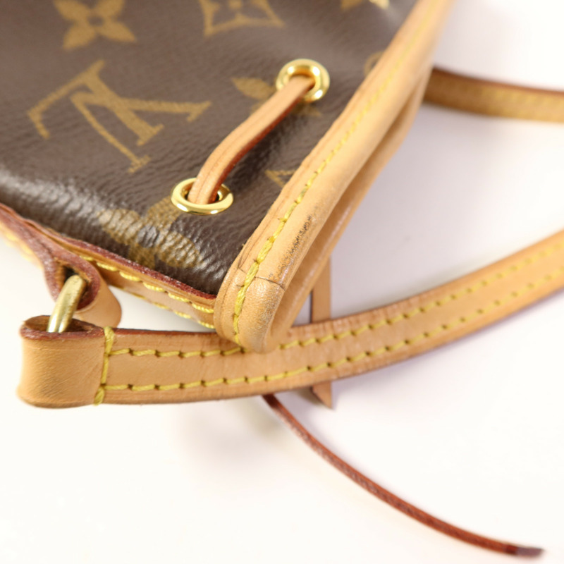 LOUIS VUITTON Monogram Nano Noe金扣肩背袋-13