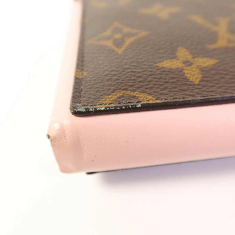 LOUIS VUITTON Monogram Long Bifold Wallet金扣長錢包-12