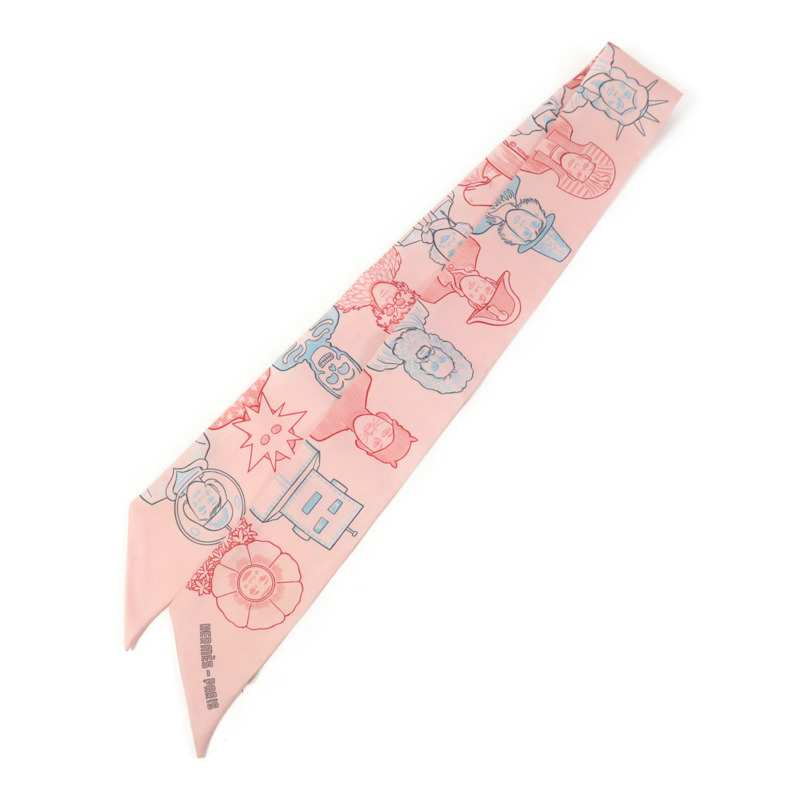 HERMES 絲質Twilly絲巾-0