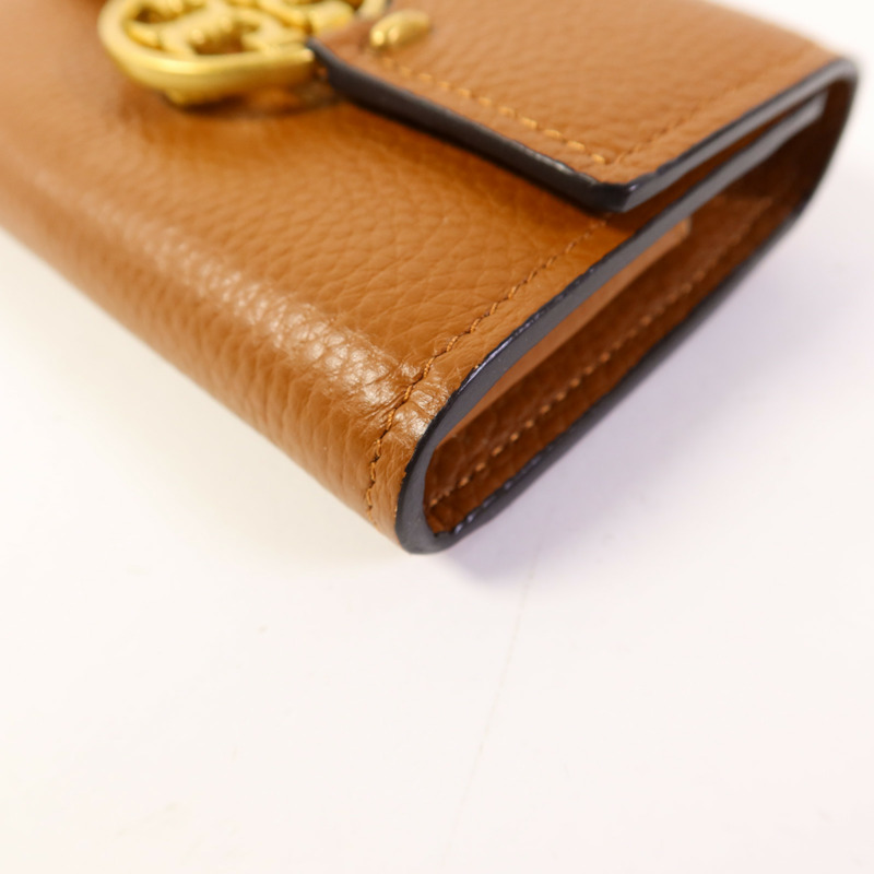 Tory Burch 牛皮皮革Bifold Wallet金扣錢包-7