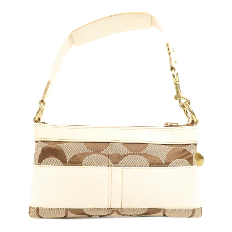 COACH 帆布Shoulder Bag金扣肩背袋-1