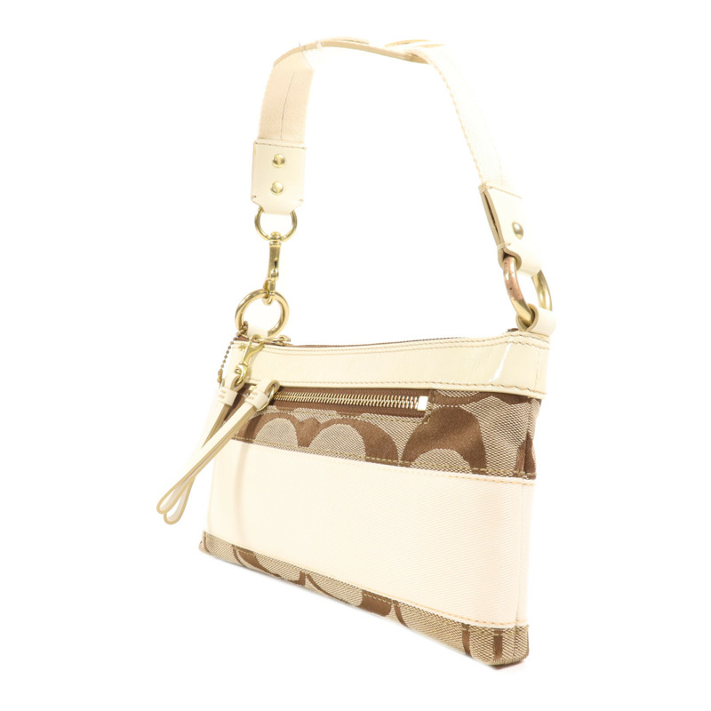 COACH 帆布Shoulder Bag金扣肩背袋-2