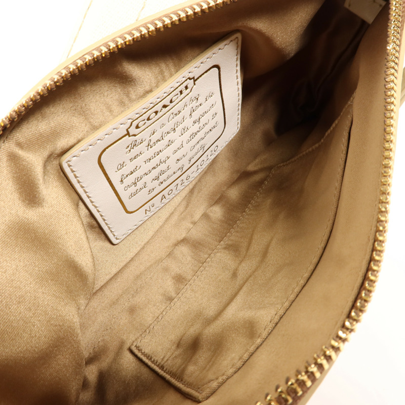 COACH 帆布Shoulder Bag金扣肩背袋-4