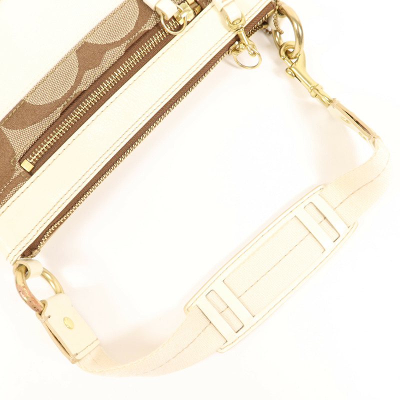 COACH 帆布Shoulder Bag金扣肩背袋-6