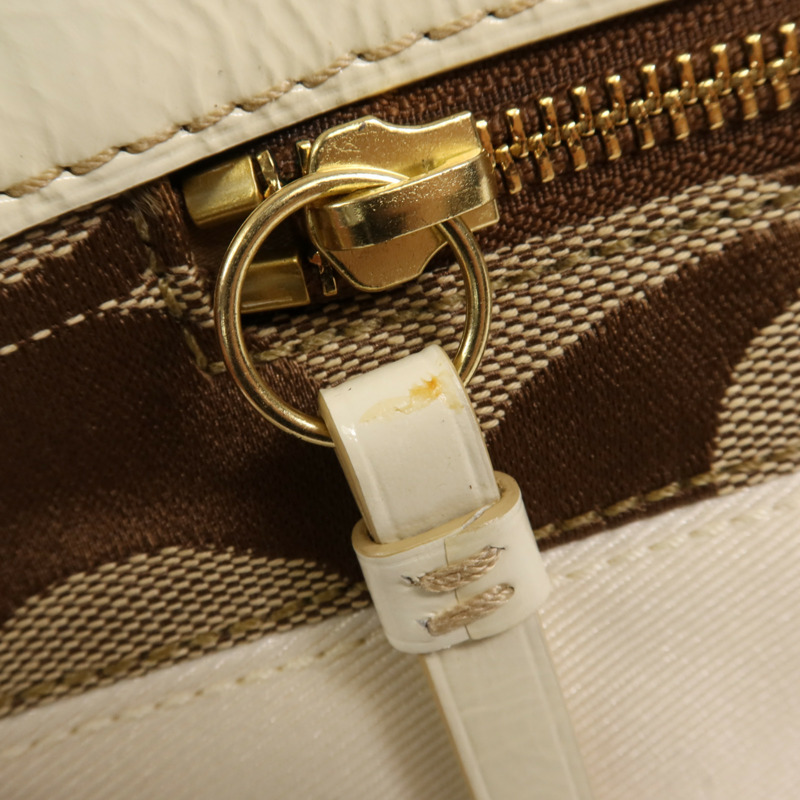 COACH 帆布Shoulder Bag金扣肩背袋-13