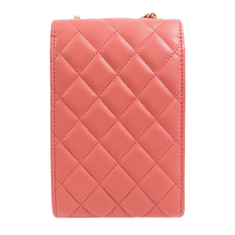 CHANEL 羊皮皮革Shoulder Bag金扣鏈帶肩背袋-1