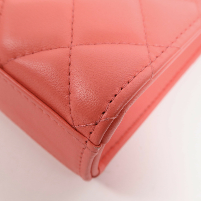 CHANEL 羊皮皮革Shoulder Bag金扣鏈帶肩背袋-13