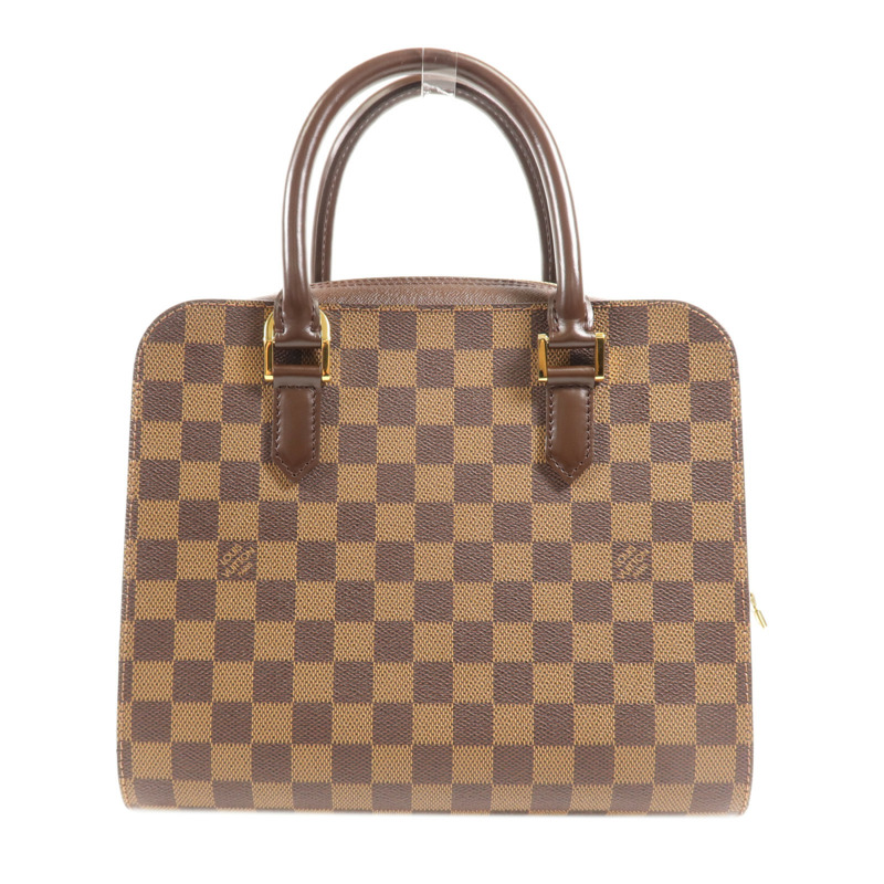 LOUIS VUITTON Damier Triana金扣手挽袋-1