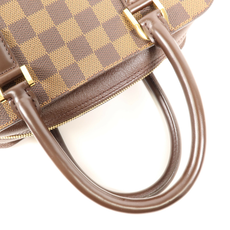 LOUIS VUITTON Damier Triana金扣手挽袋-7