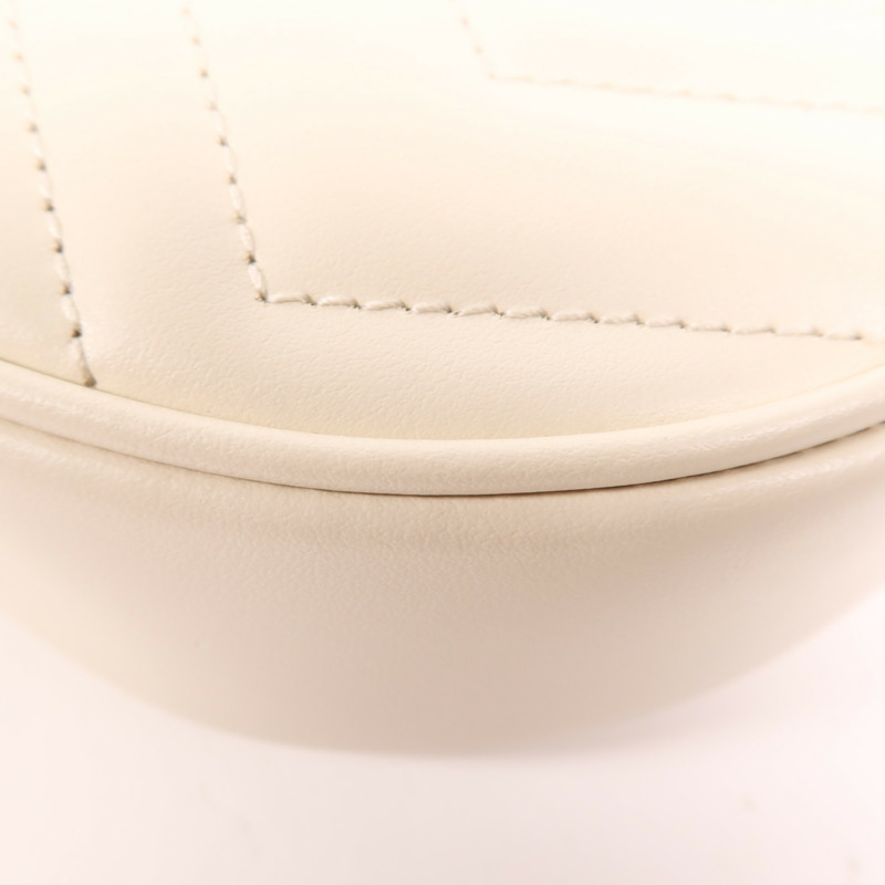 GUCCI 皮革GG Marmont Half Moon金扣手挽肩背兩用袋-9