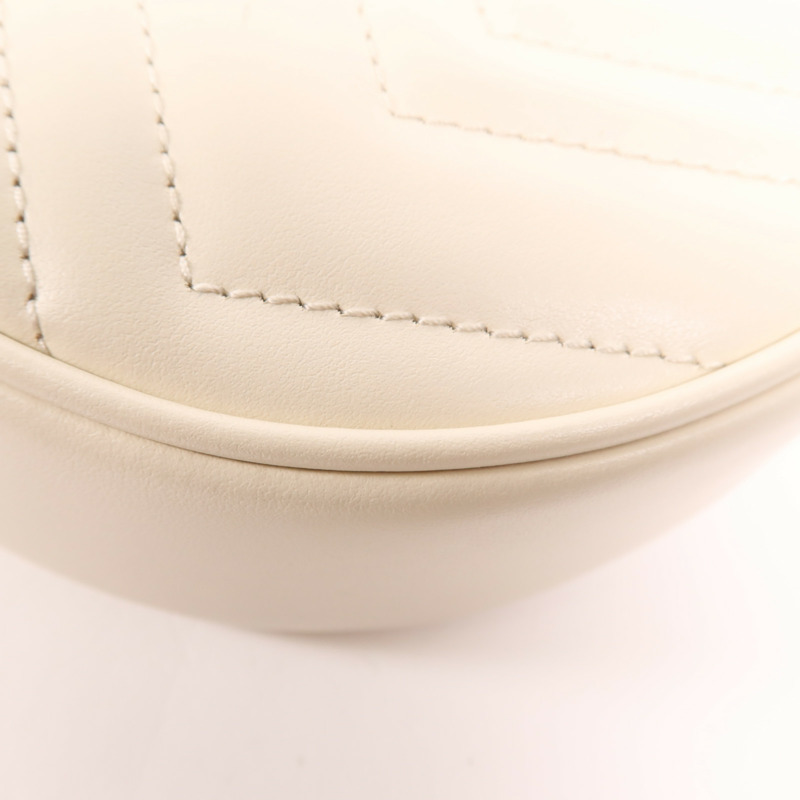 GUCCI 皮革GG Marmont Half Moon金扣手挽肩背兩用袋-11