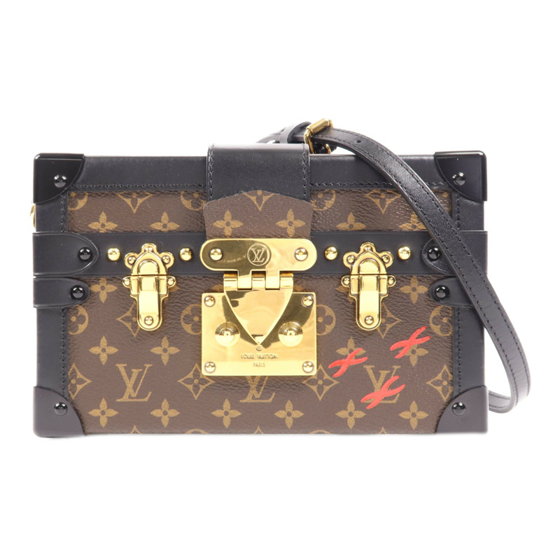 LOUIS VUITTON Monogram Petite Malle金扣肩背袋-0