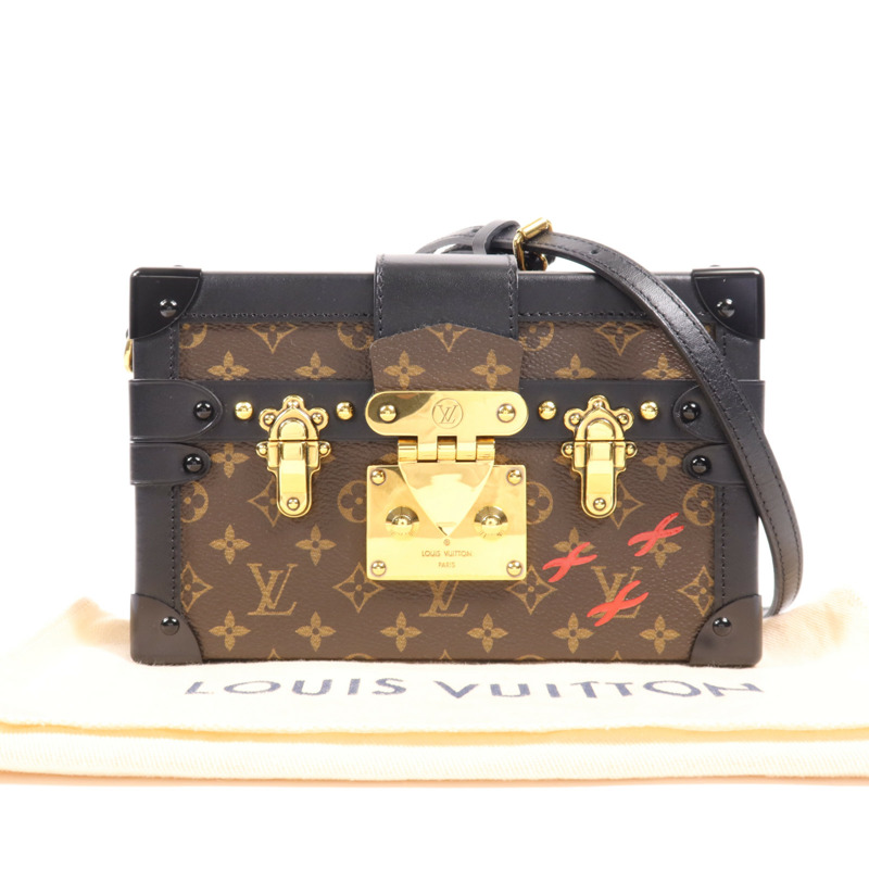 LOUIS VUITTON Monogram Petite Malle金扣肩背袋-8