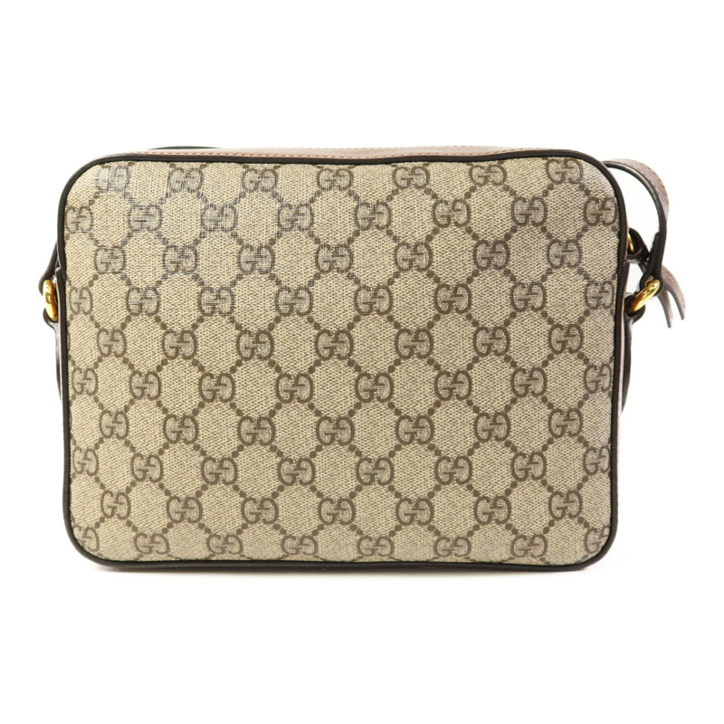 GUCCI 塗層帆布Horsebit 1955 Small Shoulder Bag金扣肩背袋-1