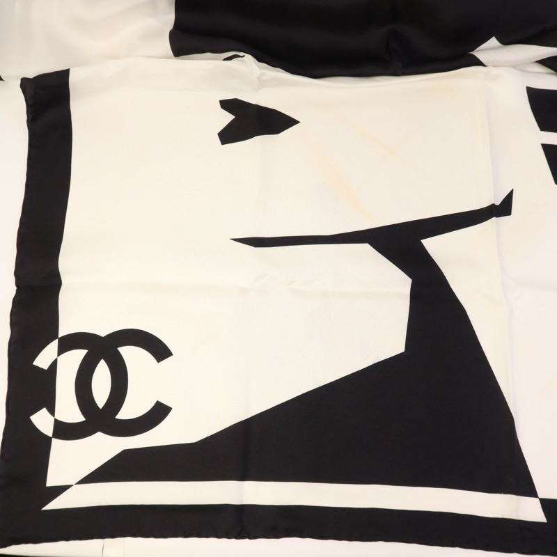 CHANEL 絲質Scarf 90X90絲巾-6