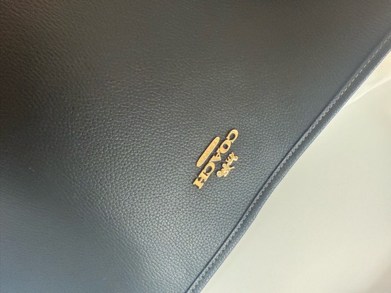✔️COACH 荔枝紋皮水桶包(黑色)-10