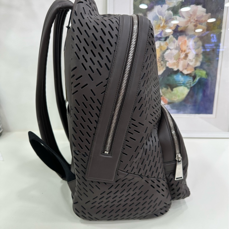 Bottega Veneta 葆蝶家 深棕色雙肩包 閒置新-4