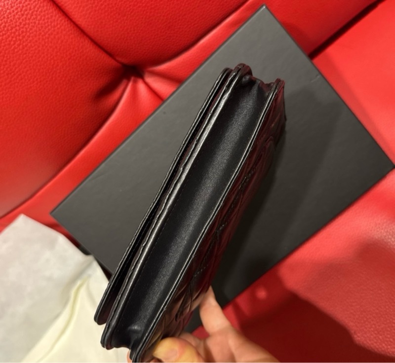 Chanel woc 羊皮皮黑銀款-3