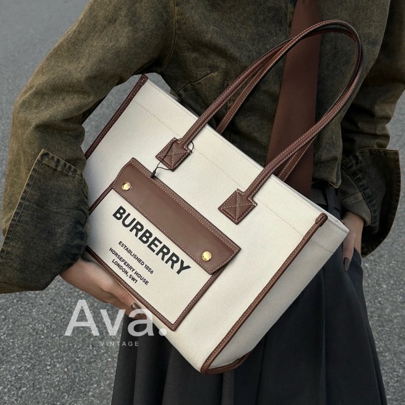 (極新 超稀有⏰) Burberry 巴寶莉 專櫃最新款 托特包 專櫃74000-25