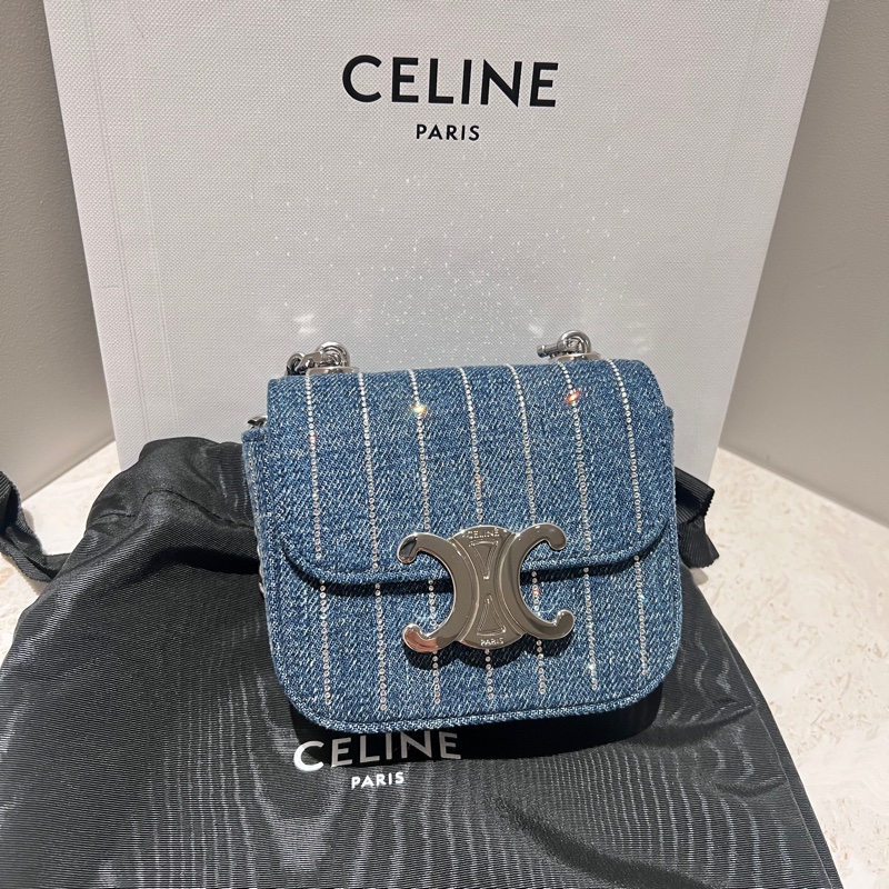 售9新經典Celine 凱旋牛仔包-3