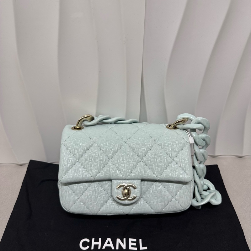 Chanel / 香奈兒 24P Baby blue 限量款 粗鏈條-1