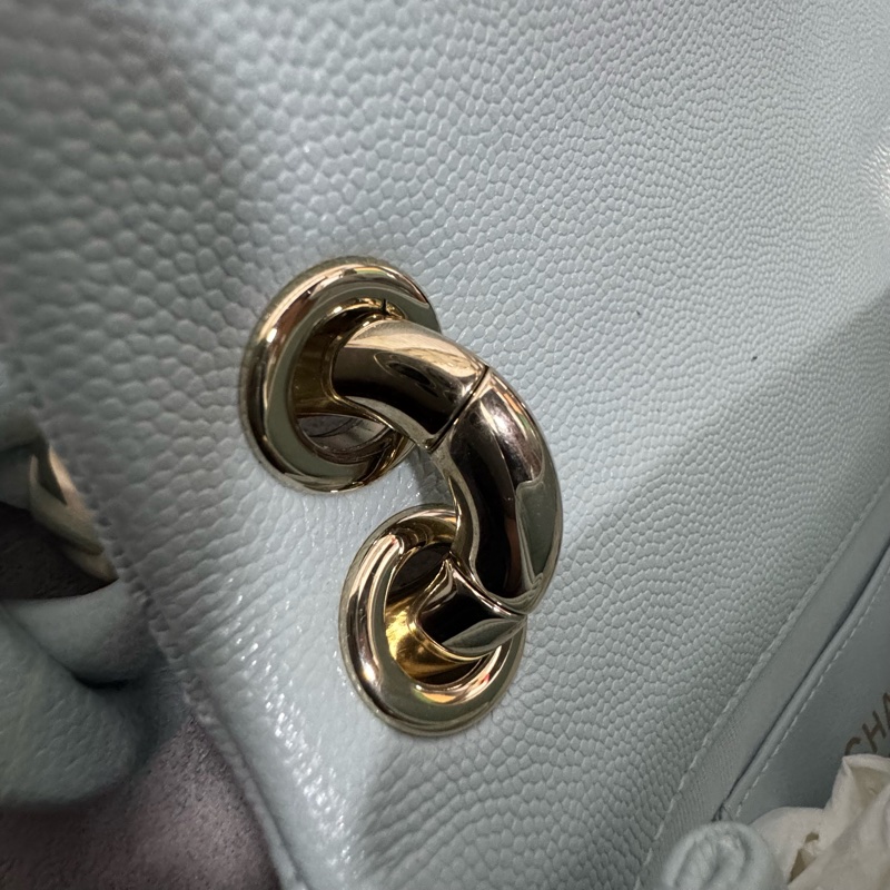 Chanel / 香奈兒 24P Baby blue 限量款 粗鏈條-15