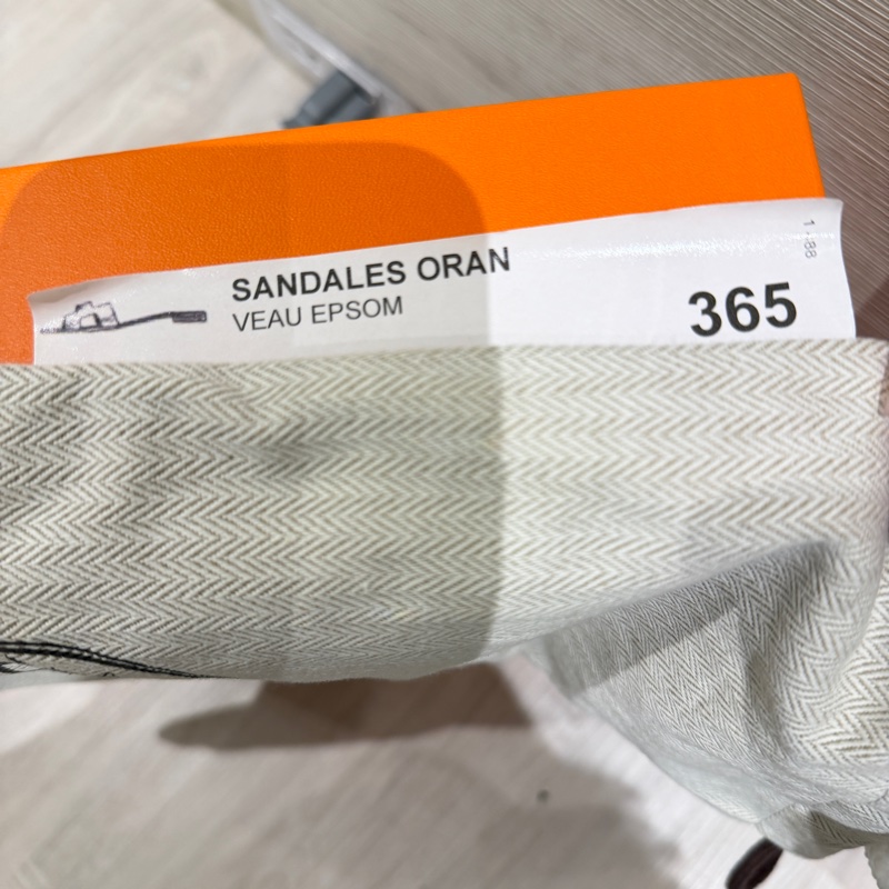 Hermes Oran sandal大象灰平底拖鞋 36 半 (二手)-25