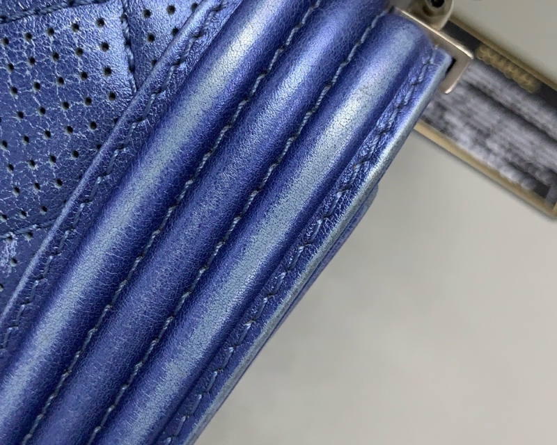 CHANEL香奈兒  leboy中號 藍色-14