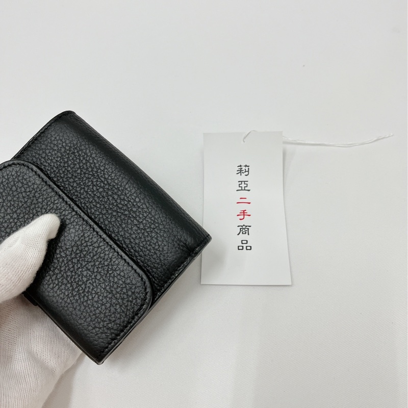 莉亞精品♡Chloe 三折短夾 黑色 二手美品-11