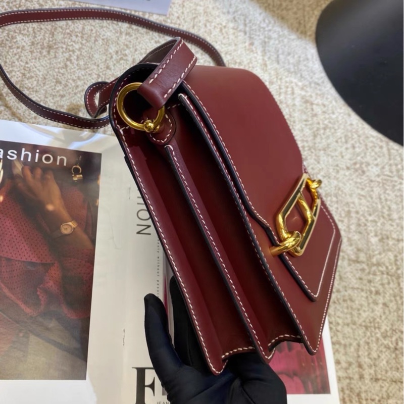 Hermes/愛馬仕roulis23豬鼻子包，金扣C刻，霧面box皮～復古貴氣的波爾多酒紅色-2