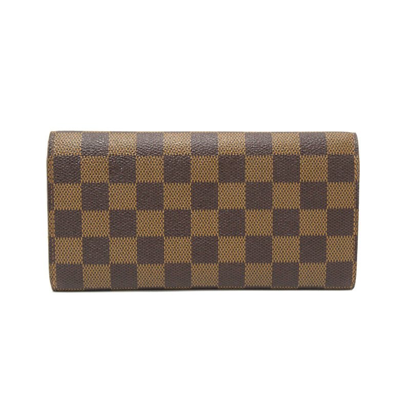 Louis Vuitton Damier Ebene Canvas Emilie Wallet Red-2
