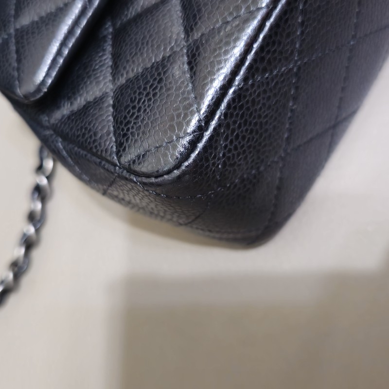 CHANEL MINI COCO 20 (耐用荔枝黑古銅銀)-15