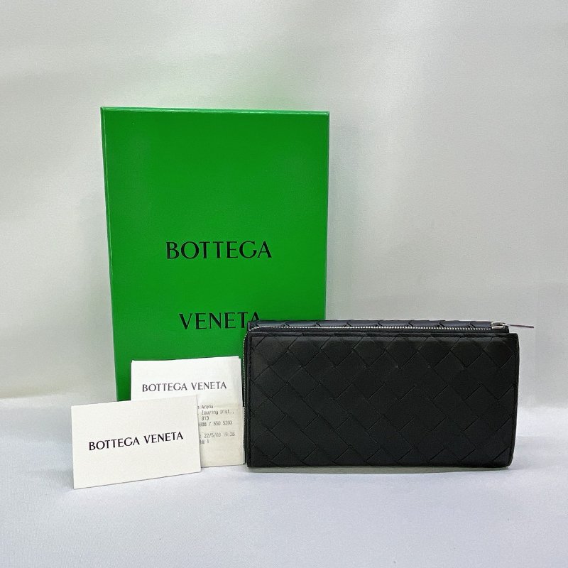 Bottega Veneta編織對折長夾-1