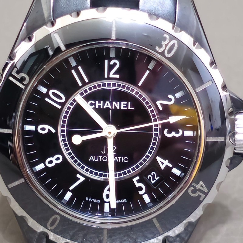🖤CHANEL🖤香奈兒 J12( H0685 )黑自動上鍊機械錶-14