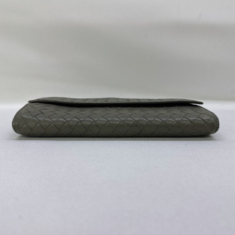 BV 經典編織掀蓋釦式長夾-7