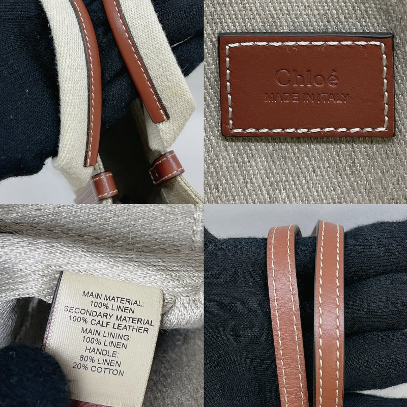 CHLOE mini woody 帆布托特包-5