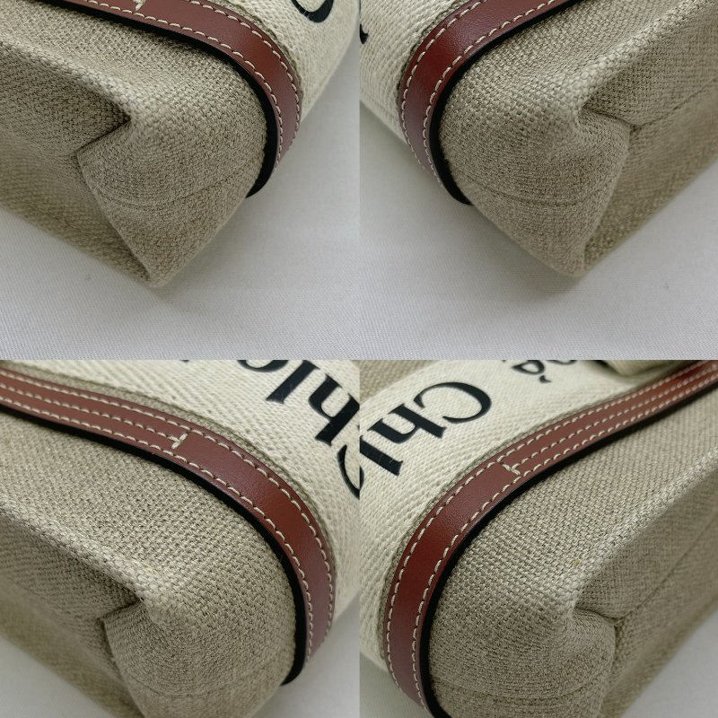 CHLOE mini woody 帆布托特包-7