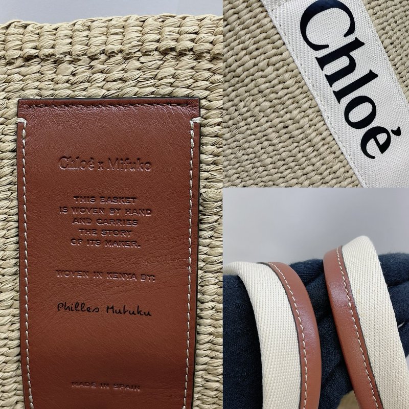 CHLOE 全新大款Woody草編包-4