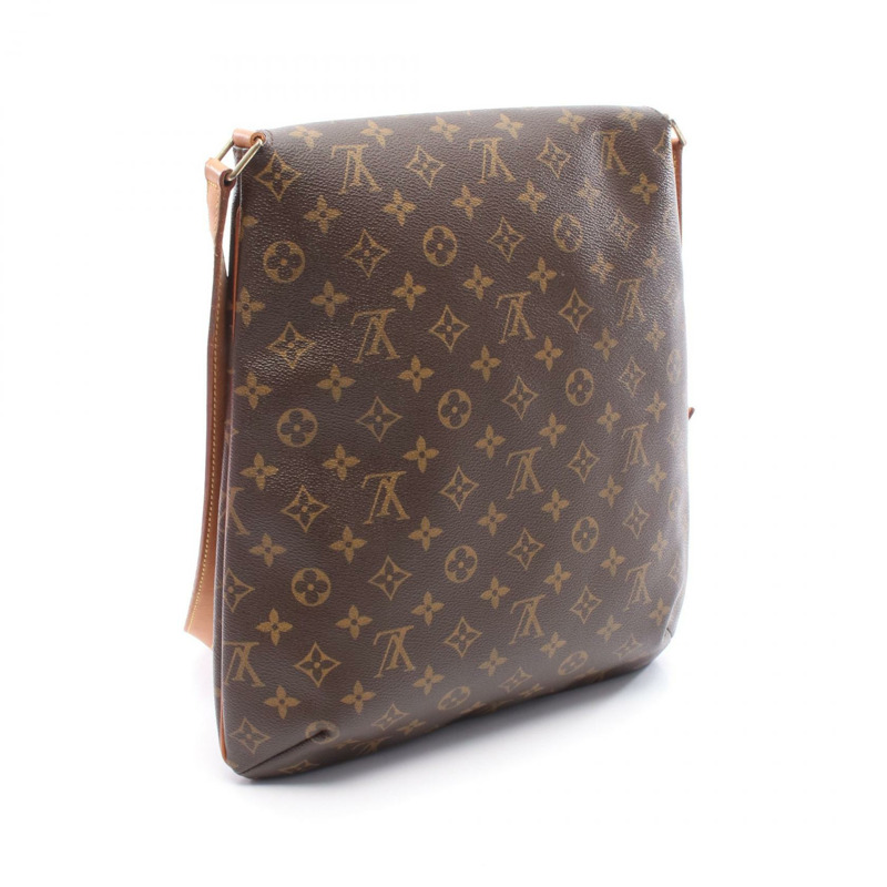 LOUIS VUITTON Musette 單肩包 M51256 Monogram 帆布皮革棕色二手 LV-1