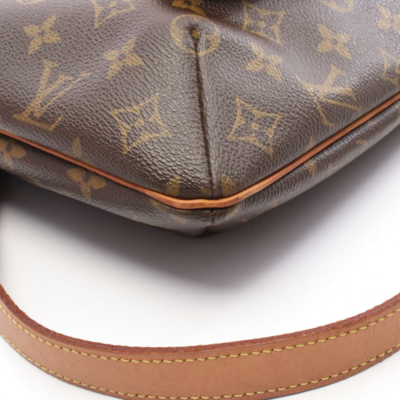 LOUIS VUITTON Musette 單肩包 M51256 Monogram 帆布皮革棕色二手 LV-6
